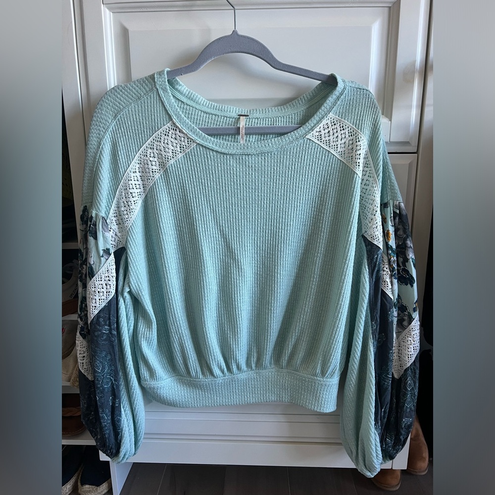 Free People Waffle Top
